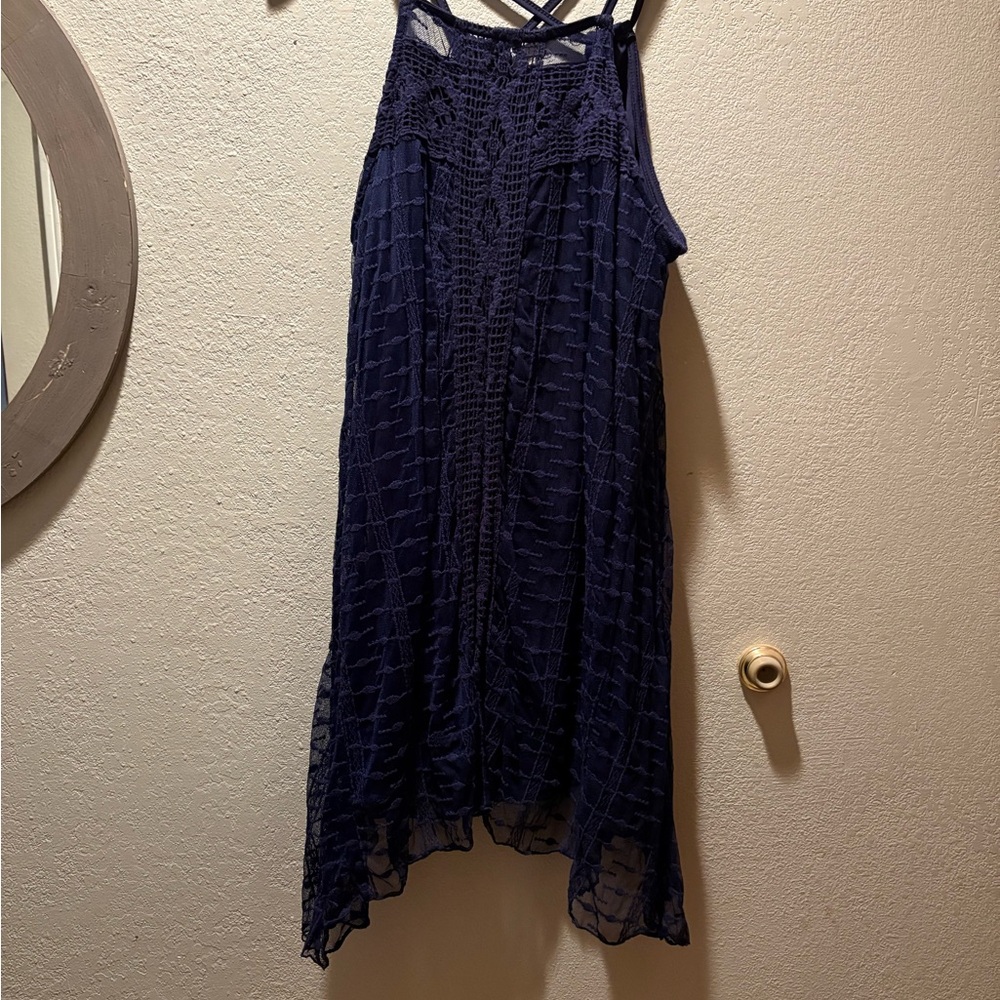 Elegant Navy Blue Women's Dress